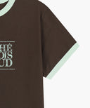 AEROCOOL CRACK CLASSIC LOGO RINGER TEE IN BROWN image 9