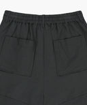 W EASY LINEN SHORTS IN CHARCOAL GREY image 9