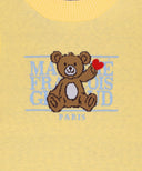 KIDS BEAR CLASSIC LOGO KNIT VEST IN YELLOW image 9