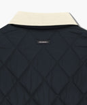 CORDUROY COLLAR QUILTED JACKET IN NAVY image 9