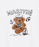 MARINE DRAWING DOODLE GRAPHIC TEE IN WHITE image 9