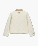 W DETACHABLE QUILTING JACKET IN IVORY image 11