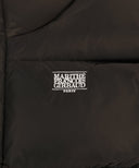 W CLASSIC LOGO CROP DOWN VEST IN DARK BROWN image 9