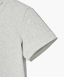 W BASIC TEE IN LIGHT HEATHER GREY image 9