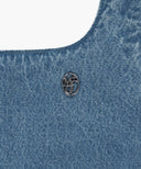 W DENIM SLEEVELESS DRESS IN LIGHT BLUE image 9