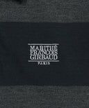 WASHED DENIM COLLAR LONG SLEEVE TEE IN CHARCOAL GREY image 9