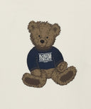 W DOODLE BEAR CROP SWEATSHIRT IN IVORY image 15