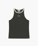 W SLEEVELESS LAYERED LONG SLEEVE TEE IN CHARCOAL GREY image 9