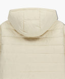 CLASSIC LOGO HOODED LIGHT DOWN JACKET IN IVORY image 9