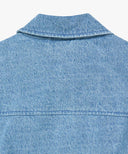 DENIM HARRINGTON JACKET IN BLUE image 15