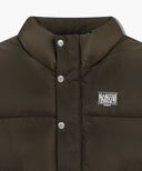 CLASSIC LOGO DOWN VEST IN DARK BROWN image 9