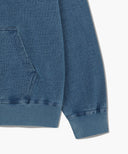 GARMENT DYED HOODIE IN BLUE
