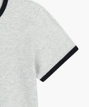 W CLASSIC LOGO RINGER TEE IN WHT/ RED image 10