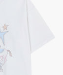 W UNICORN GRAPHIC OVERSIZED TEE IN WHITE image 10