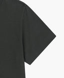 W SILVER LETTERING CROP TEE IN CHARCOAL GREY image 10