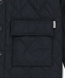 CORDUROY COLLAR QUILTED JACKET IN NAVY image 10