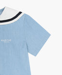 KIDS W SAILOR MARINE DRESS IN LIGHT BLUE image 10