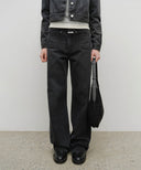 CLASSIC LOGO ROUND SUEDE SHOULDER BAG IN BLACK image 10