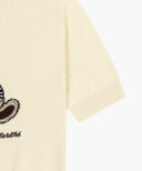 W DOODLE BEAR HALF KNIT PULLOVER IN IVORY image 10