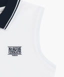 W SMALL CLASSIC LOGO PK COLLAR SLEEVELESS IN WHITE image 10