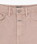 W LONG BERMUDA DENIM PANTS IN DUST PINK image 10