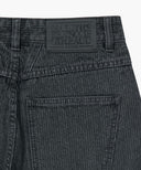 W HIGH STRAIGHT STRIPE DENIM PANTS IN BLACK image 10