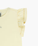 KIDS W LACE FRILL SLEEVELESS IN LIGHT YELLOW image 10