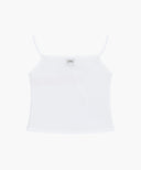 W CRINKLE SLEEVELESS + CARDIGAN SET IN WHITE image 10