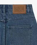 W HIGH STRAIGHT STRIPE DENIM PANTS IN BLUE image 10
