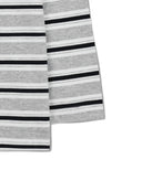 KIDS STRIPE LONG SLEEVE IN HEATHER GREY image 10