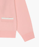 KIDS W LACE COLLAR CARDIGAN IN PINK image 10