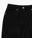 W SEMI-WIDE CORDUROY PANTS IN BLACK image 12