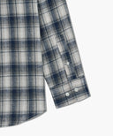 CLASSIC LOGO OMBRE CHECK SHIRT IN NAVY