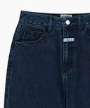 W SLIM BOOT-CUT DENIM PANTS IN BLUE image 10