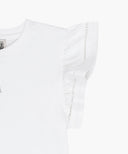 KIDS W LACE FRILL SLEEVELESS IN WHITE image 10