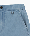 M MARINE DENIM EASY SHORTS IN LIGHT BLUE image 10