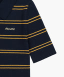 W STRIPE HALF ZIP UP SLIM KNIT IN NAVY image 10