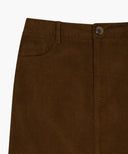 W CLASSIC CORDUROY MIDI SKIRT IN BROWN image 10