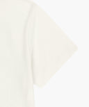 W SILVER LETTERING CROP TEE IN IVORY image 10