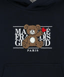 KIDS BEAR CLASSIC LOGO HOODIE IN NAVY image 10