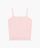 W SMALL CLASSIC LOGO HALF KNIT CARDIGAN SET UP IN LIGHT PINK image 10