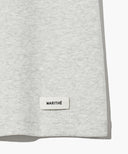 W BASIC CROP TEE IN LIGHT HEATHER GREY image 10