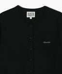 W HALF KNIT ROUND NECK CARDIGAN SET UP IN BLACK image 10