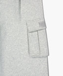 CLASSIC LOGO ONE TUCK CARGO SWEAT PANTS IN LIGHT HEATHER GREY image 16