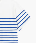 BLOCK STRIPE TEE IN BLUE image 10
