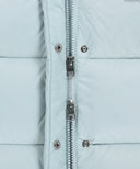 W BASIC CROP DOWN JACKET IN MINT GREY image 10