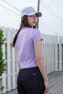 BUBBLY GRAPHIC PRINTING TOP IN LILAC image 8