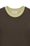 LAYERED POINT SLIM TOP IN BROWN image 13