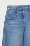 TWISTED SEAM DENIM PANTS IN BLUE image 18