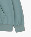 CLASSIC LOGO EMBROIDERY HOODIE (BRUSHED) IN MINT GREY